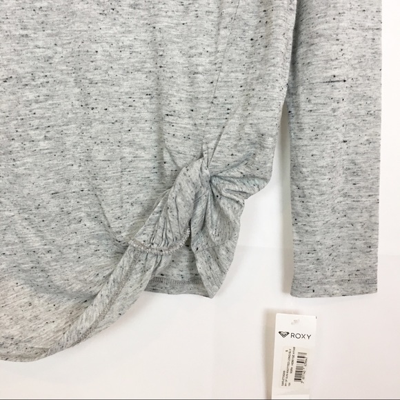 New Roxy Ray Of Sun Knotted Long Sleeve Tee Small - Picture 6 of 8